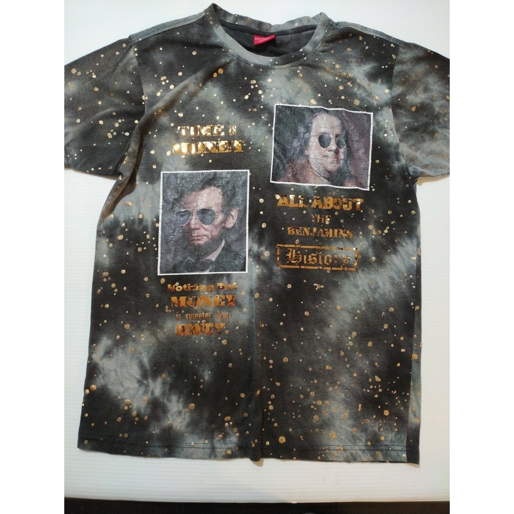 VICTORIOUS PRESIDENTS GOLD STYLE T SHIRT FASHION URBAN WEAR HIP HOP MEN'S @31 L